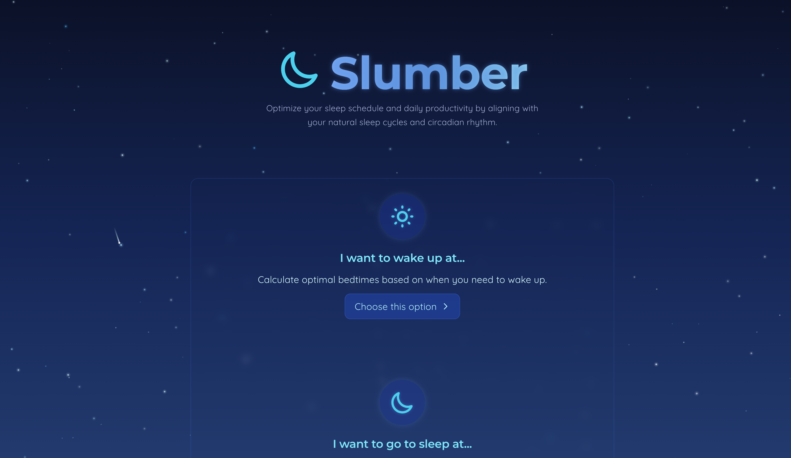 Slumber Sleep Calculator Screenshot